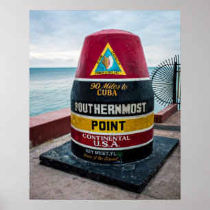 O poster o mais southernmost do ponto