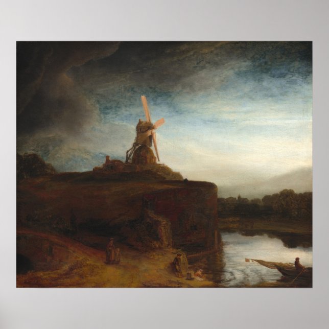 O Poster Rembrandt de Belas Artes (Frente)