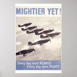 O poster vintage da guerra mundial 2 mais aplana