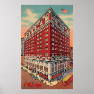 O Poster vintage do Hotel Roosevelt