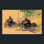 O poster vintage retrô Race Art deco<br><div class="desc">Race Art deco retro poster vintage motocicleta</div>
