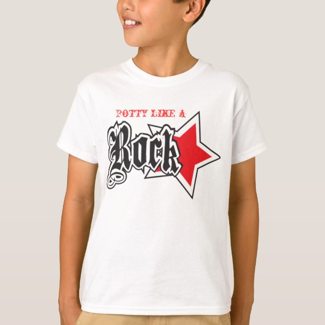 O POTTY GOSTA DE UM T-SHIRT DOS MIÚDOS DO PRETO DA (Frente)
