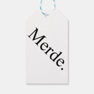 O presente de Merde etiqueta para dançarinos de