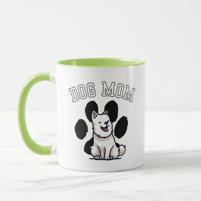 O Presente Perfeito para a Mãe de Cachorro! Caneca (Esquerda)