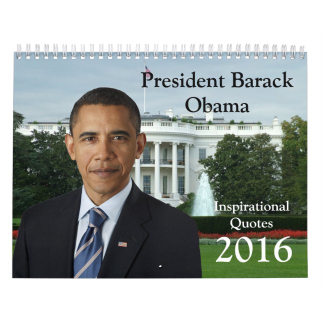 O presidente Barack Obama cita o calendário 2016 (Capa)