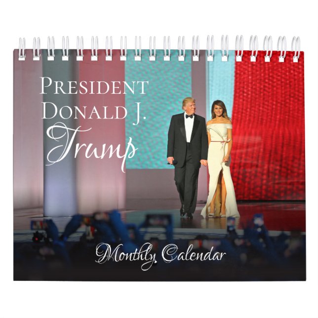 O Presidente Donald Trump Pequeno Calendário 2025  (Capa)