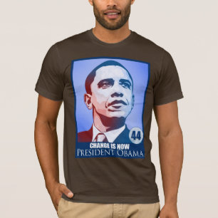 O presidente Obama, mudança é agora t-shirt