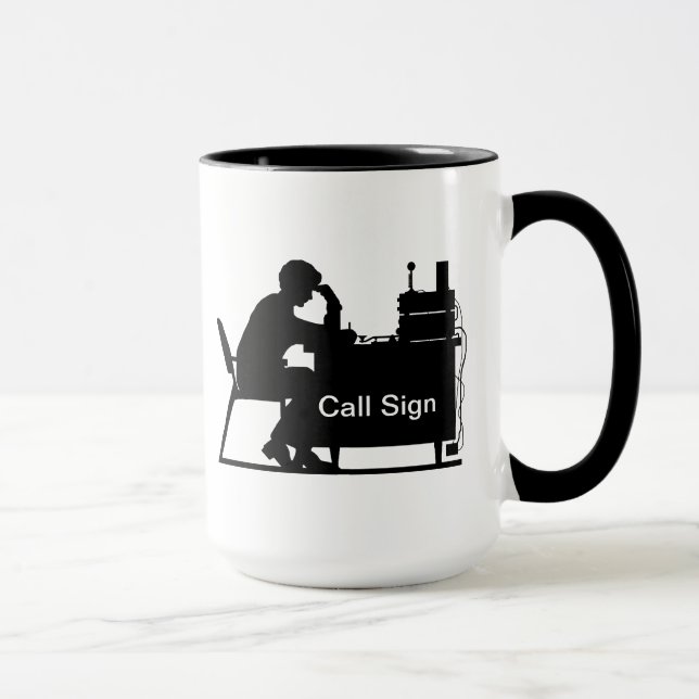 O presunto masculino Silhoutte na caneca do (Direita)