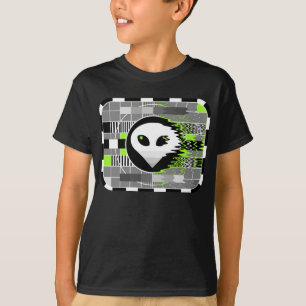O preto básico do miúdo estrangeiro do t-shirt d
