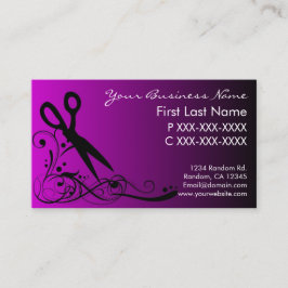 O preto roxo desvanece-se cartões de visitas do