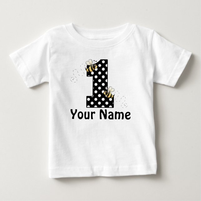 O primeiro aniversário Bumble o t-shirt (Frente)