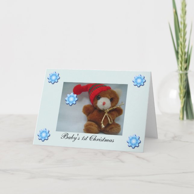 O primeiro cartão de Natal do bebê (Frente)