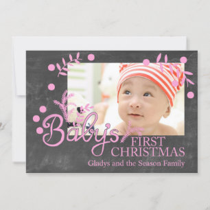 O primeiro Cartões de fotos de Natal do bebê