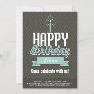 O primeiro convite para fotos de aniversário do E