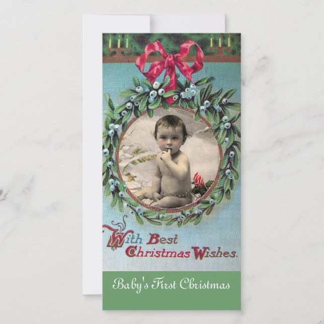 O PRIMEIRO MODELO DE FOTO DO NATAL DE BEBÊ (Frente)