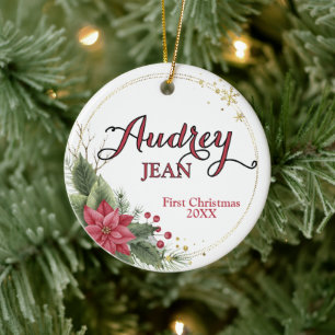 O Primeiro Ornamento da Árvore de Natal do Bebê