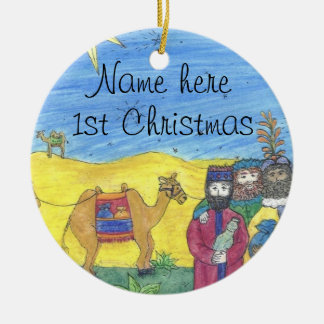 o primeiro ornamento de Natal do bebê