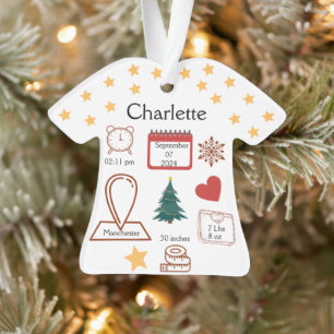 O Primeiro Ornamento de Natal do Bebê, Criança 1ru