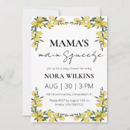 O principal convite para chás de fraldas de citrin