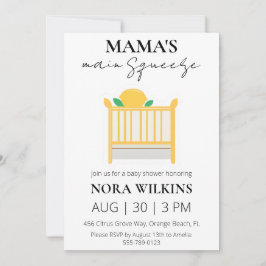 O principal convite para chás de fraldas de citrin