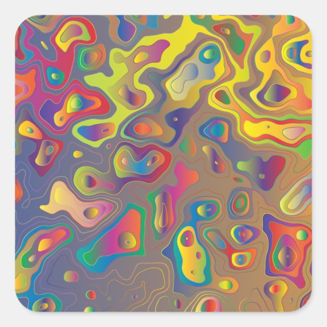 O prisma do arco-íris cai nos autocolantes (Frente)