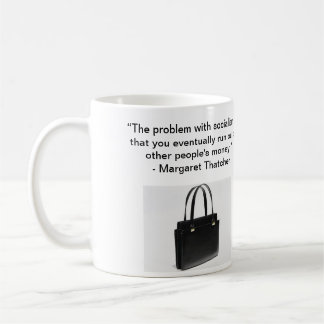 O problema com socialismo - Sra. Thatcher Caneca