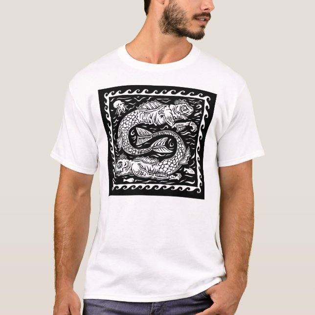 O profundos - t-shirt branco (Frente)