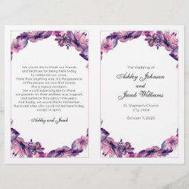 O programa de casamento das flores. Cerimônia de i