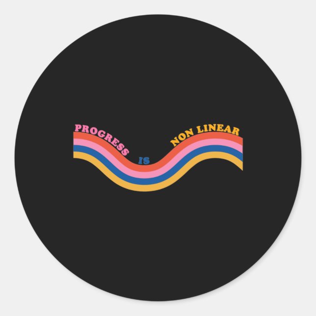 O Progresso É Um Adesivo Não Linear (Frente)