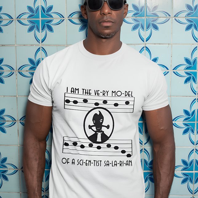 O próprio modelo de uma camiseta salária cientista (Criador carregado)