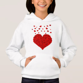 O Pullover Hoodie da Garota do Coração