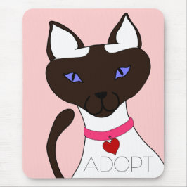 O purr-fect Moira ADOTA Mousepad cor-de-rosa