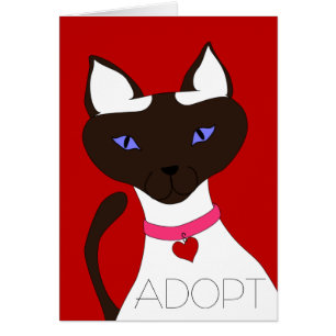 O purr-fect Moira ADOTA os cartões - customizáve