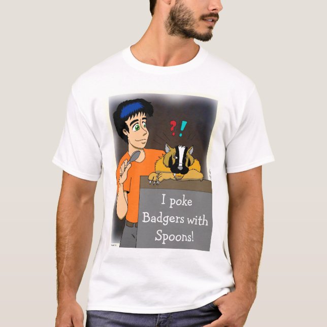 O puxão Badgers o t-shirt (Frente)