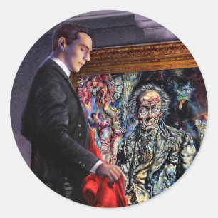 O Quadro de Dorian Gray Adesivo de Terror Gótico