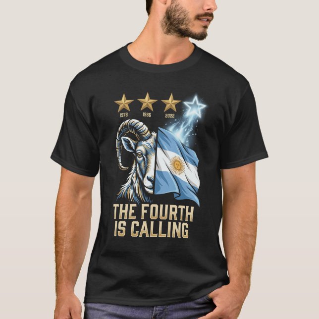 O Quarto Está Chamando Camiseta de torcedor argent (Frente)