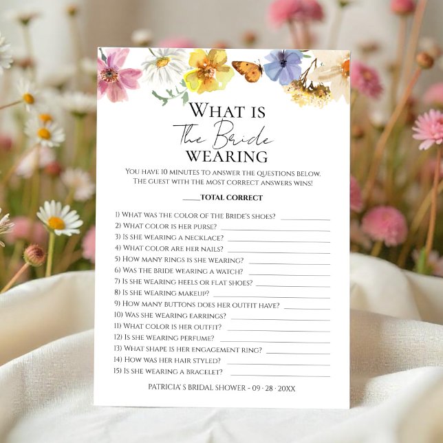 O Que A Noiva Veste | Cartão De Caça De Flor Selva (Criador carregado)