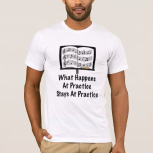 O que acontece na camisa da orquestra T da prátic