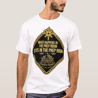 O QUE ACONTECE NA SALA DE PREPARAÇÃO — Camiseta en