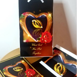 O Que Deus Juntou O Convite (Dourado e Preto)