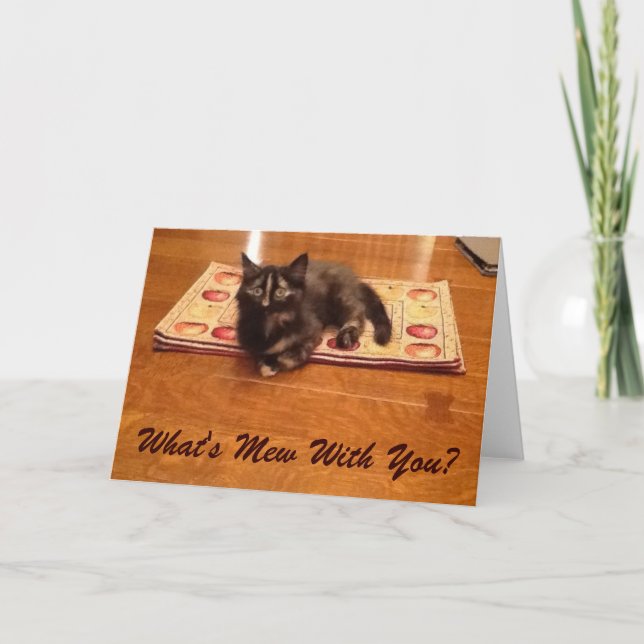 O que é Mew com você? Cartão (Frente)