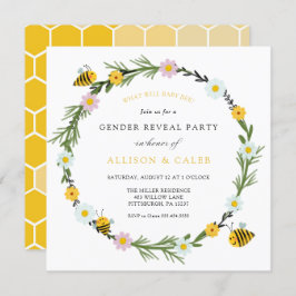 O que é que o bebê Sexo de Abelhas fará convite