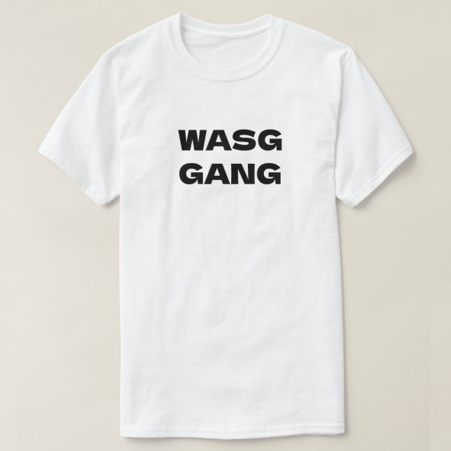 O que é uma camisa de T-gang (Frente do Design)