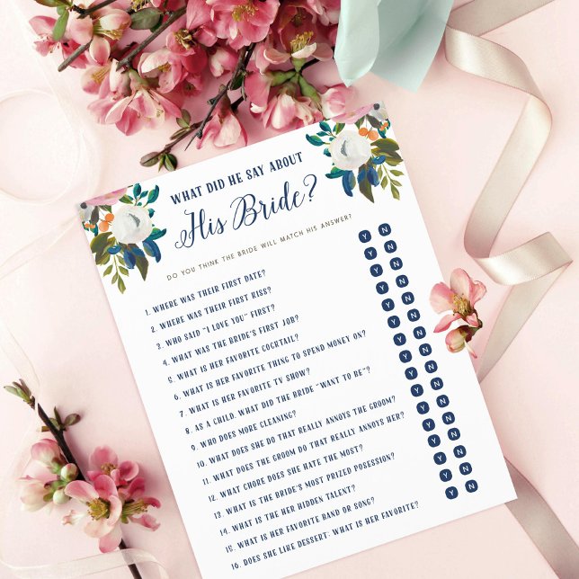 O que ele disse sobre sua noiva, sim ou não? (Criador carregado)