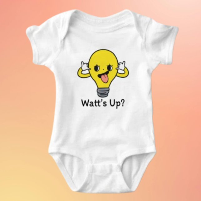 O que está acontecendo? Camiseta de Bebê com Lâmpa (Criador carregado)