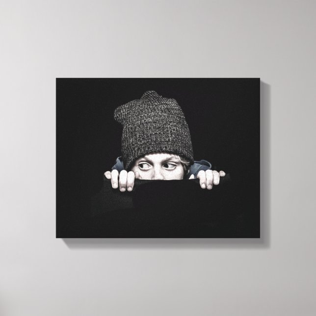 O que está acontecendo? impressão em canvas (Frente)