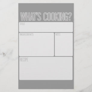 "O que está cozinhando" a receita cobre (o grande