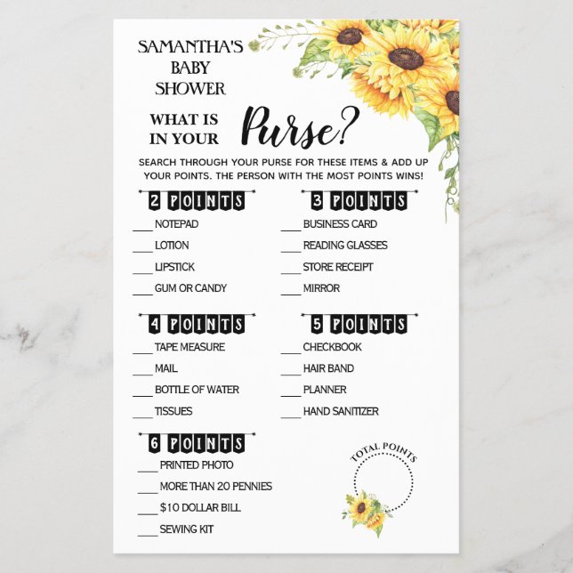 O que está na sua bolsa cartão de jogo bilíngue pa (Frente)