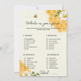 o que está na sua bolsa jogo de chá de bebê Cartão