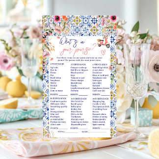 O que está na sua bolsa jogo de chá de noiva itali